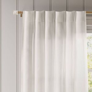 Threshold - 34"x108" Light Filtering Pebbled Satin Curtain Pan Ivory